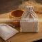 small drawstring linen bag for packing