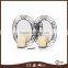 Heart shaped iron wall candle holder with remote control candles