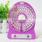 2016 USB Mini Fan Portable Electric Fans LED Portable 4-inch 3 Speeds Rechargeable Fan Desktop Fan Cooling Operated Fan