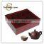 Delicate Glass Lid WoodenTea Bags Box Wooden Tea Set Storage Box
