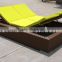 Adjustable outdoor PE rattan lounge furniture