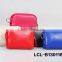 LCL -B1301186 raw cut bi color pvc semi pu cluth envelope cosmetic bag doument holder mini pad pouch