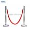 red rope brass crown stanchion