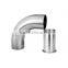316l 304 stainless steel pipe fitting polished 90 degree elbow