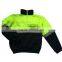 Bi-color Polar Fleece Coats With Reflective Tape