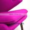 Replica Hans J Wegner Papa Bear Chair - Pink Fabric