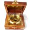 Nautical Brass Geological Compass - Magnetic Compass With Wooden box 13511