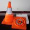 NEW 2016 orange flexible traffic cone height 55cm/55cm folding road cone with light/light weight traffic cone