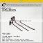 High quality metal chrome slatwall steel wire hook for display board supermarket hanging hook