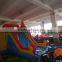 commercial inflatable slide/ castle combo with pool