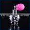 Handmade handicrafts transparent glass piggy.Transparent perfume glass bottle for perfume with metal bulb atomizer provider