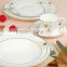 wholesales fashionable new simple design round shape arcopal dinner set