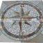 square style slate stone mosaic medallions