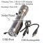 high power strong light USB charger solar power led torch                        
                                                Quality Choice