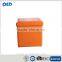 Single Foldable Storage Ottoman With Pocket