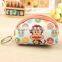 Girls Cute Digital Printing Cartoon Soft PU Zipper Card Key Coin Purse