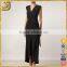 High quality v-neck lovely style long bandage formal sexy dress for women