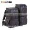 Jungle Camo Convertible and Functional Outdoorsy DSLR and Camera Shoulder Backpack Bag with Gear and Accessories-Camo & Black