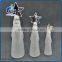 antique christmas crafts ceramic standing santa claus figurines with tree