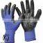 Colored Nitrile Coated Safety Garden Working Gloves