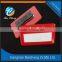 red plastic plating name tag/badge with magnet back supplies cheap price and good quality for office use in selling