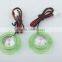12v flash led motorcycle light with green ring for red,green,blue,pink color