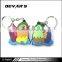 Promotional gifts clear plastic all kinds of couple lovely shaped keychain