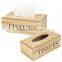 Wholesale popular natural handmade wooden tissue box custom craft tissue box