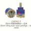 flat base low torque valve cartridge with double seal