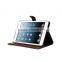 Luxury Genuine leather grain case with 2 card slots for iPad Mini 4