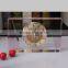 Pink Rectangular antique Crystal Table Clock for family