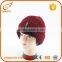 High Quantity Beanie Hats Mens Winter Knitted Beanies With Top Ball Supplier's Choice