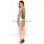 2016 New Fashion Evening Dresses Wholesale, new deep V neck sequin evening dresses with self-cultivation exposed backpack hip