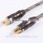 Wholesale golden plated alloy digital audio Optical Toslink cable 1M
