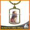 Free mould fee metal printing religious christian silver jesus keychain