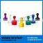 Super Plastic covered colorful magnetic office magnet push pins