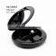 Round compact powder container with mirror