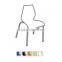 Leisure modern cafe chairs design Colorful plastic dining chair for sale QC01