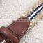 Wholesale men's twin color woven stretch belt