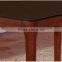 Black tempered glass top import ash wood modern home dining table