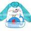 PVC waterproof children painting apron, baby eating apron, kids painting apron with sleeves