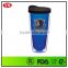 24oz double wall non-spill plastic tumbler with lid