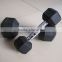 High Quality Hex Rubber Coated Dumbbell