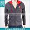 2016 no Minimum Promotional Customized Zip up Cotton Hoodies LCTH-001