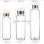 clear Heat-resistant sale of cheap glass bottles with stainless steel cap