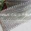 10Yard 8 rows rhinestone square & round stone mesh ribbon for wedding decoration wrap rolls