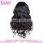 Wholesale Price Body Wave Natural Black Brazilian Hair 180% Density Middle Part Full Lace Wig With Baby Hair