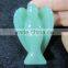 Cute Aventurine Quartz Stone Angel Pendant Chain Necklace Fashion Jewelry