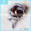 Fashion Natural Crystal Agate Silver Dragon Holding Goldstone Pendant Jewellery