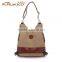 High quality canvas shoulder bag convert to a backpack from a shoulder bag canvas tote bag for girls